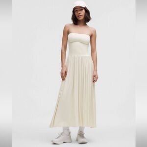 Lululemon Athletica Cream 2-in-1 maxi dress